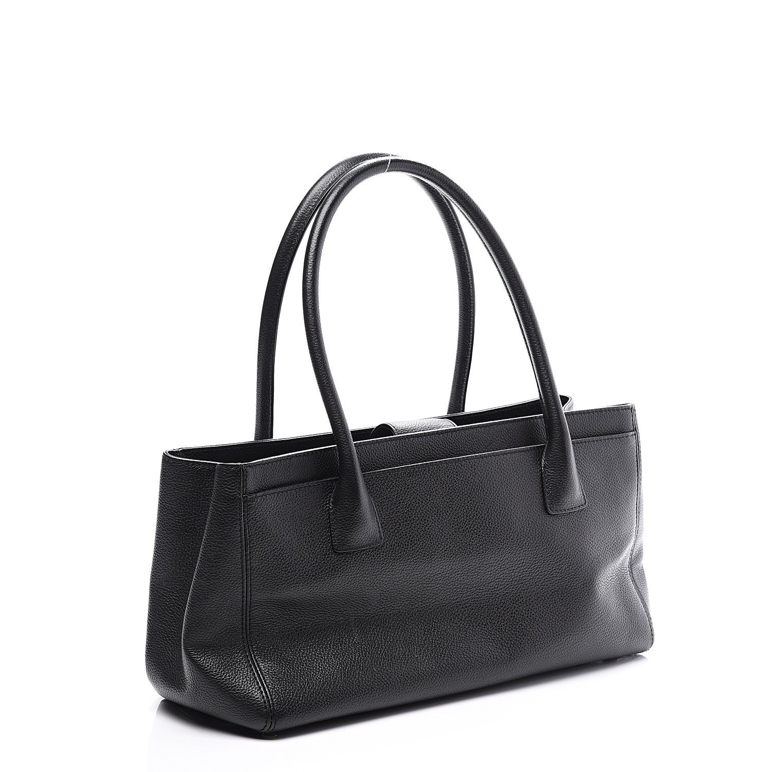 Chanel Calfskin Small Cerf Executive Shopper Tote Black 2 of 9