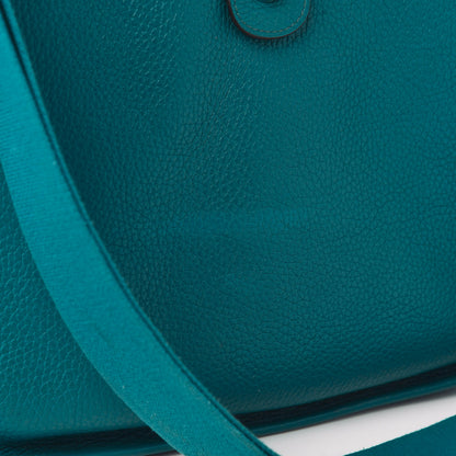 Hermes Taurillon Clemence Evelyne III GM Bleu Izmir 11 of 13