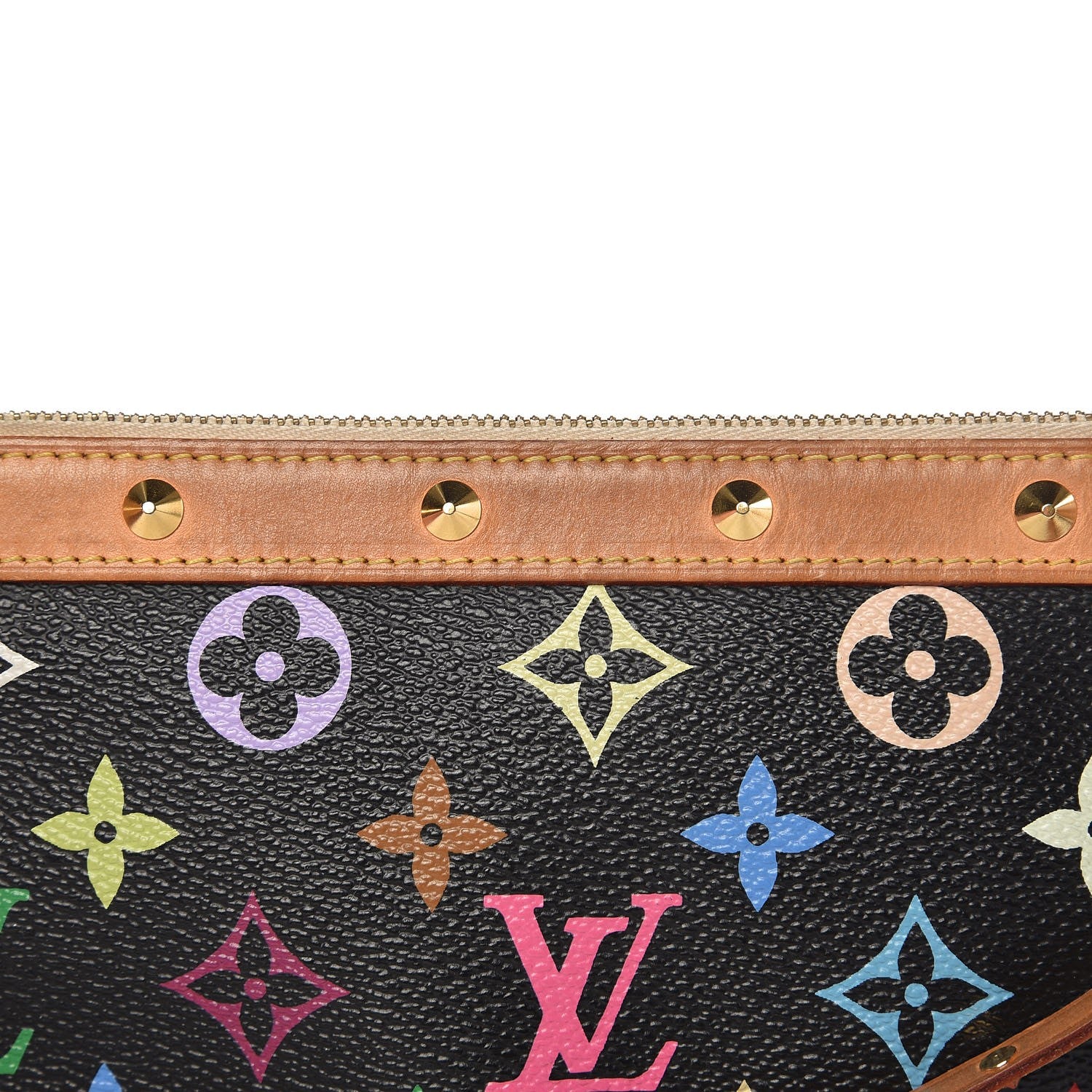 Louis Vuitton Monogram Multicolor Pochette Accessories Black 17 of 17