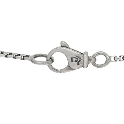 David Yurman Sterling Silver Diamond Prasiolite 9mm Petite Chatelaine Pendant Necklace 4 of 4