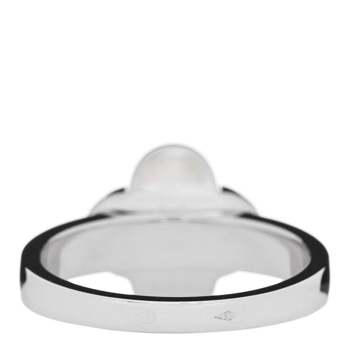 18K White Gold Diamond Pure Alhambra Ring 49 4.75