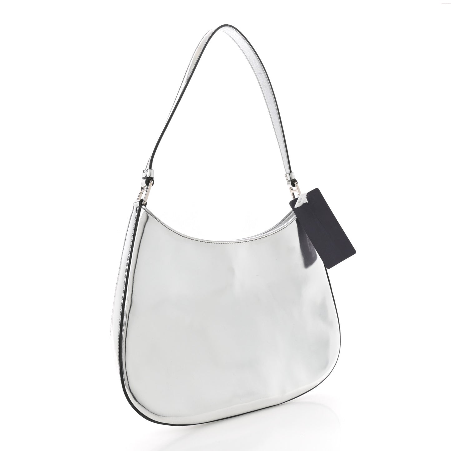 Spazzolato Cleo Shoulder Bag Argento