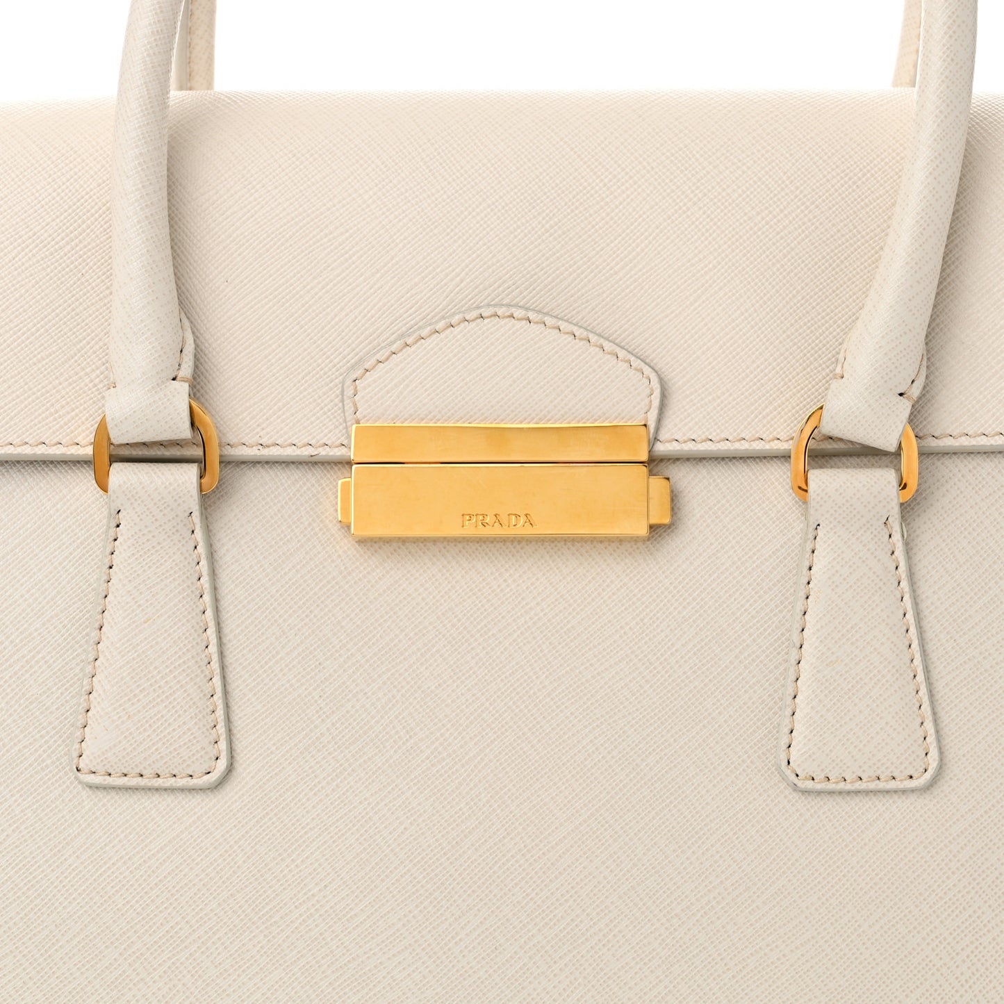Saffiano Lux Pattina Tote Talco