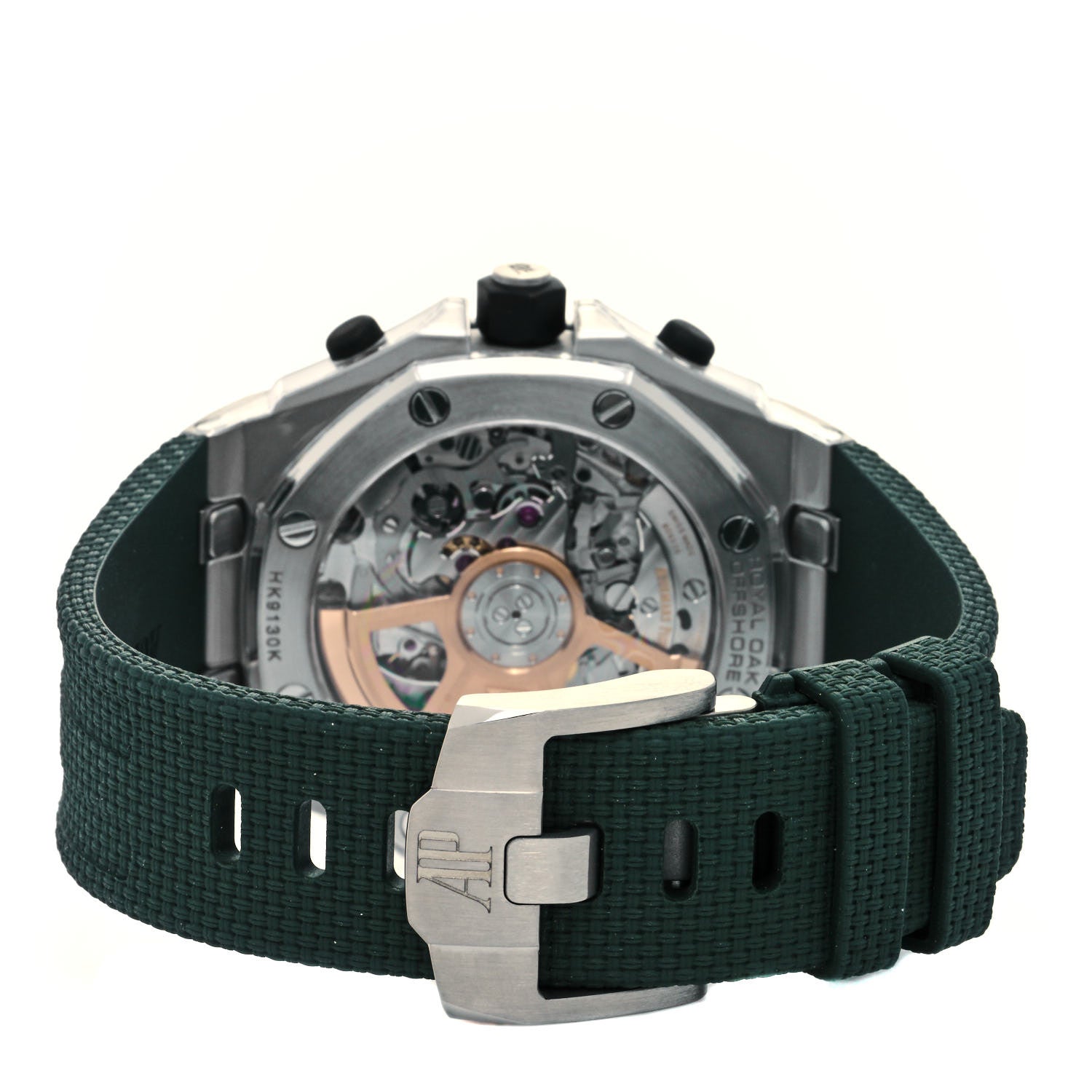 Audemars Piguet Titanium Rubber 42mm Royal Oak Offshore Chronograph Automatic Watch Green 26238TI.OO.A056CA.01 3 of 5
