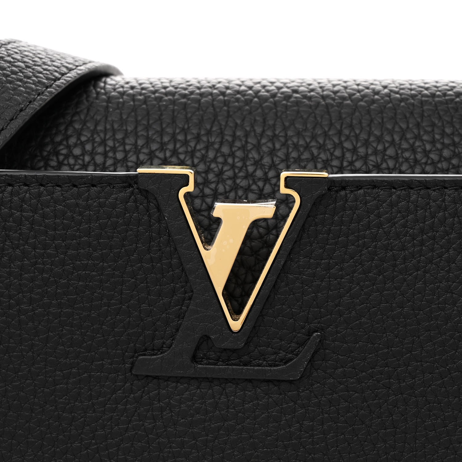 Louis Vuitton Taurillon Capucines BB Black 8 of 11
