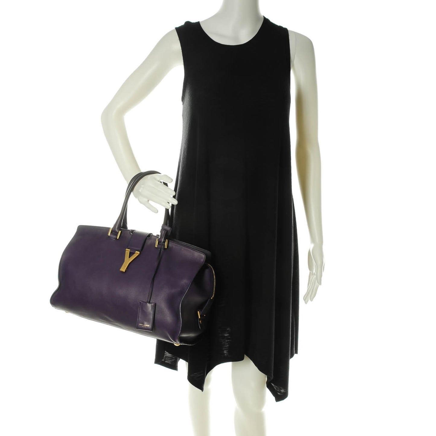 Calfskin Medium Classic Y Cabas Purple