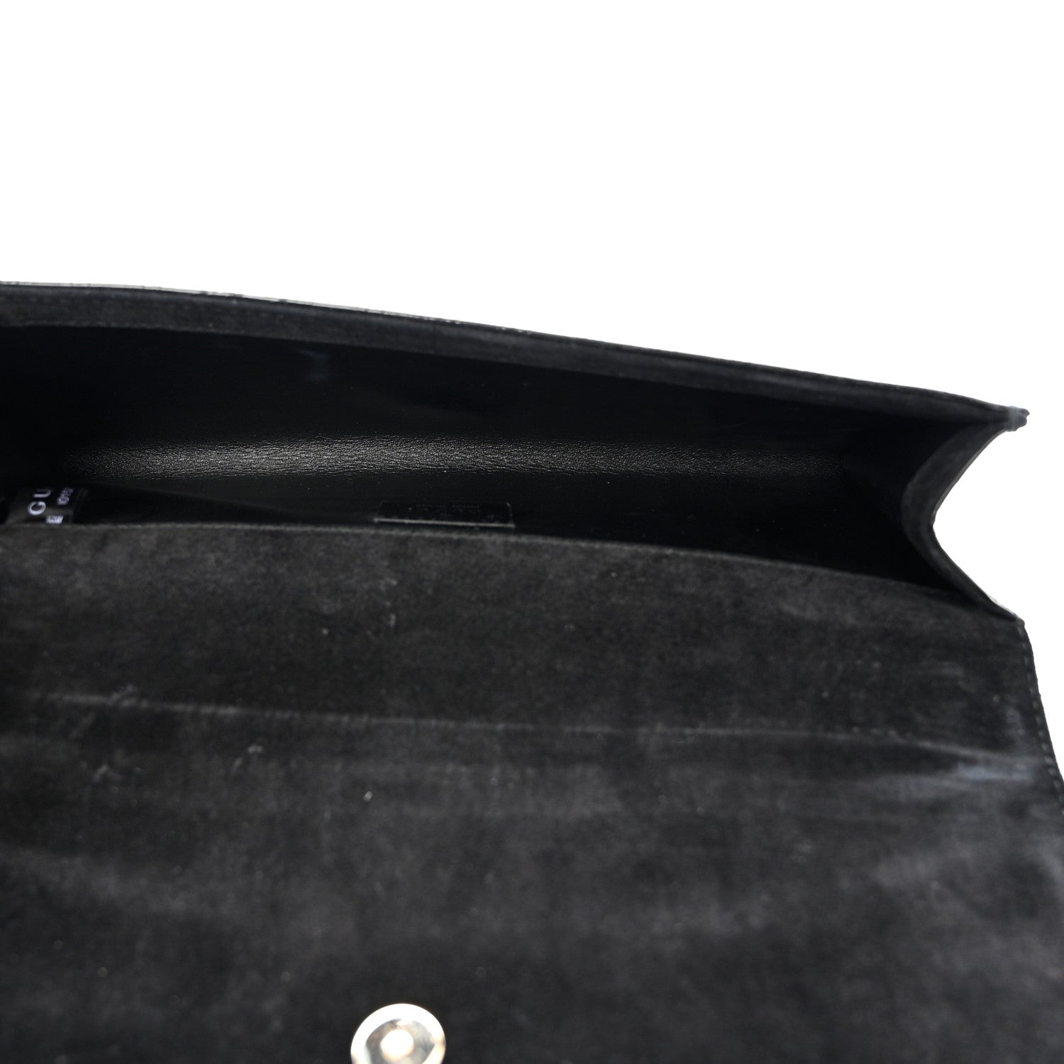Gucci Patent Microguccissima Small Broadway Clutch Black 5 of 7