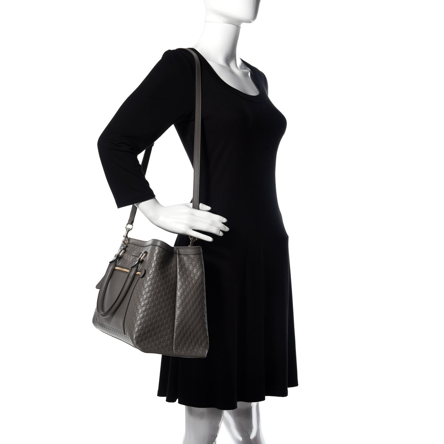 Soft Microguccissima Medium Tote Loess