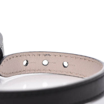 Bulgari Calfskin Serpenti Forever Double Coil Bracelet Black 6 of 7