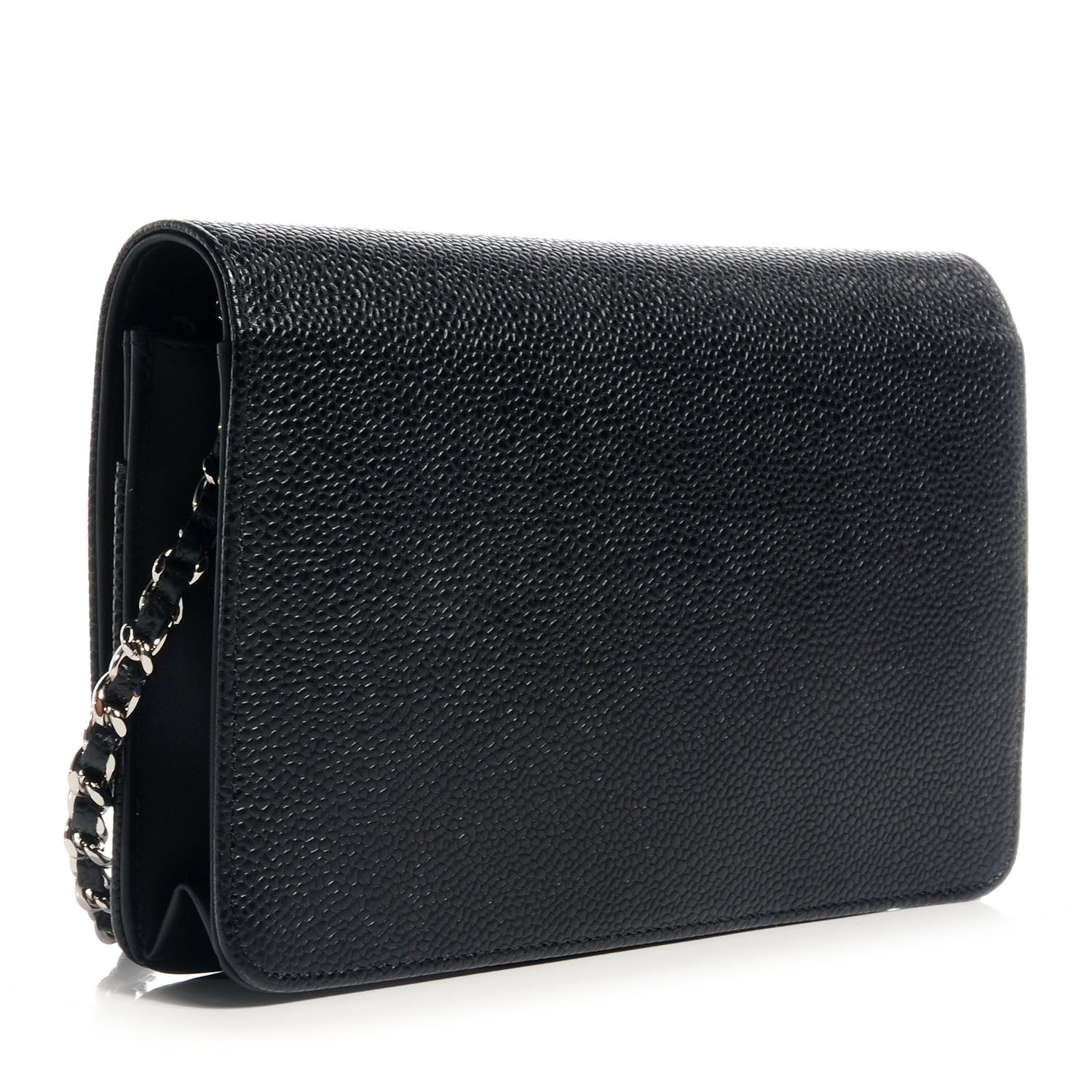 Chanel Caviar Timeless CC Wallet on Chain WOC Black 3 of 10
