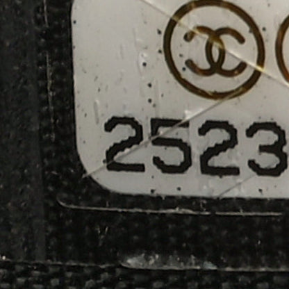 Chanel Caviar Chevron Quilted Boy Compact Wallet Black 8 of 12