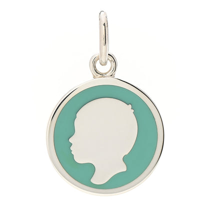Tiffany Sterling Silver Enamel Boy Charm Blue 1 of 3