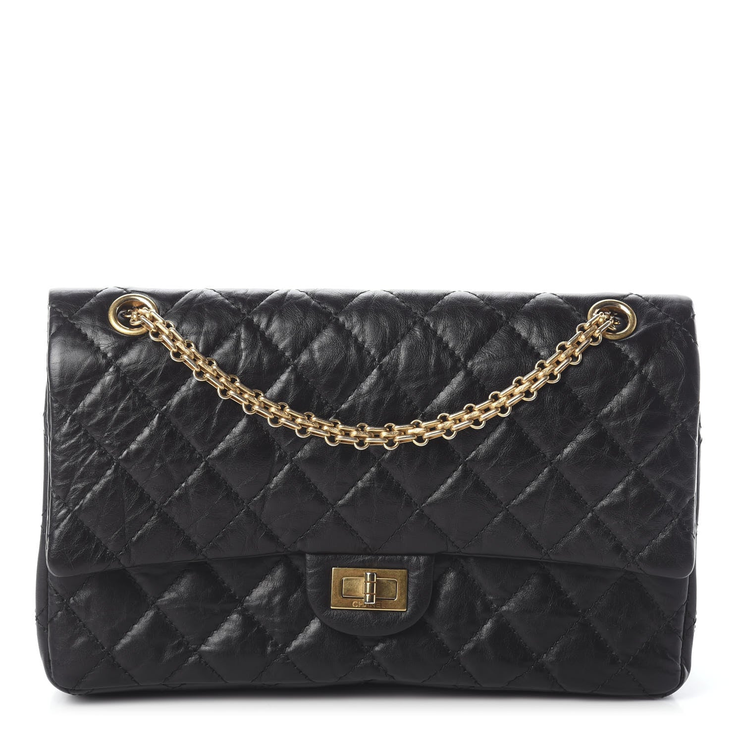 Chanel Aged Calfskin Quilted 2.55 Reissue 226 Flap Black 1 of 10