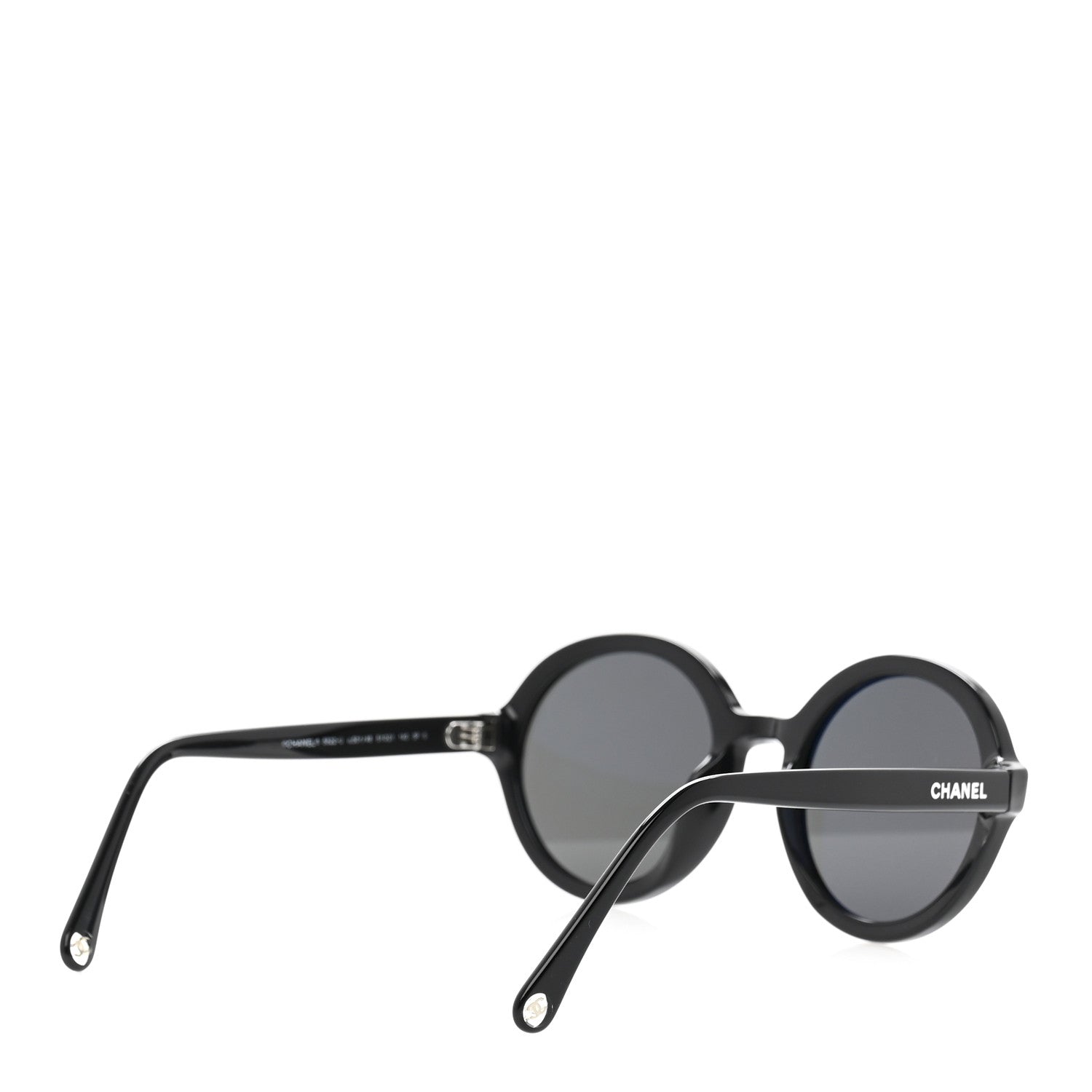 Chanel Acetate Polarized Round Sunglasses 5522U Black 4 of 10