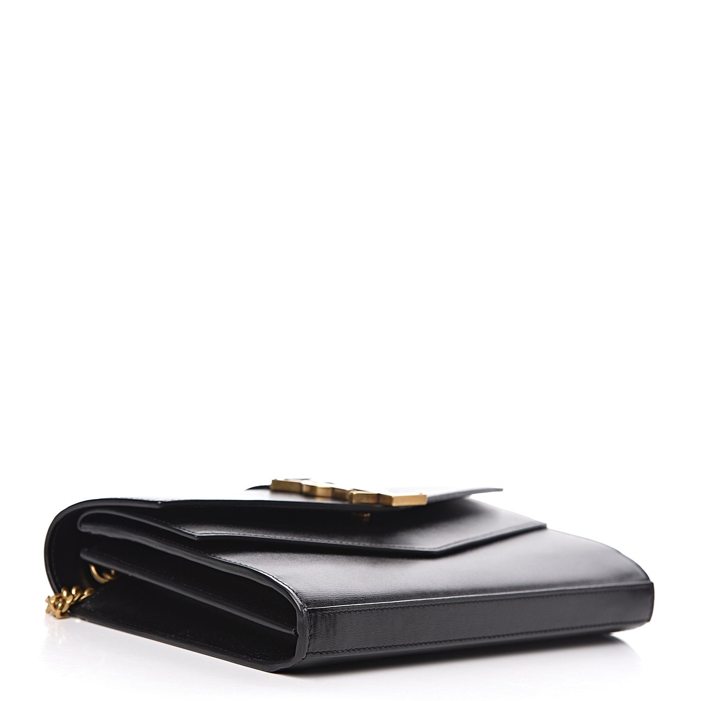 Smooth Calfskin Monogram Sulpice Chain Wallet Black