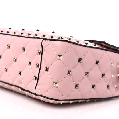 Valentino Garavani Nappa Medium Rockstud Spike Shoulder Bag Water Rose 8 of 8