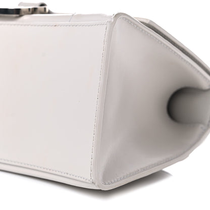 Balenciaga Shiny Box Calfskin Small Hourglass Top Handle Bag Chalky White 9 of 15