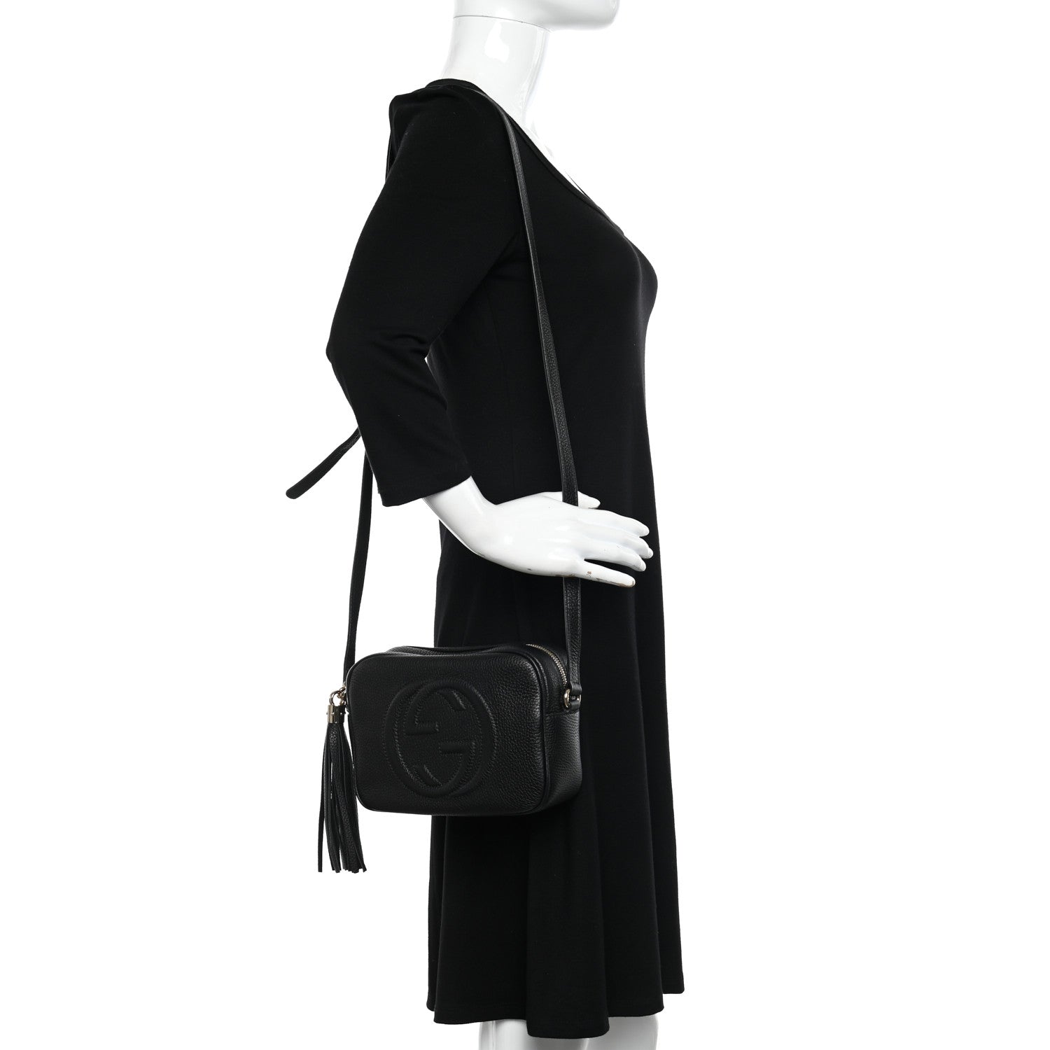 Gucci Pebbled Calfskin Small Soho Disco Bag Black 2 of 10