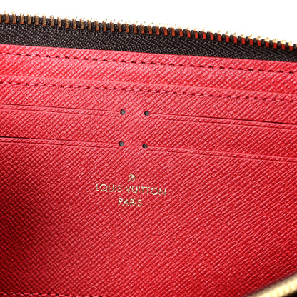 Louis Vuitton Damier Ebene Clemence Wallet Cherry 6 of 9