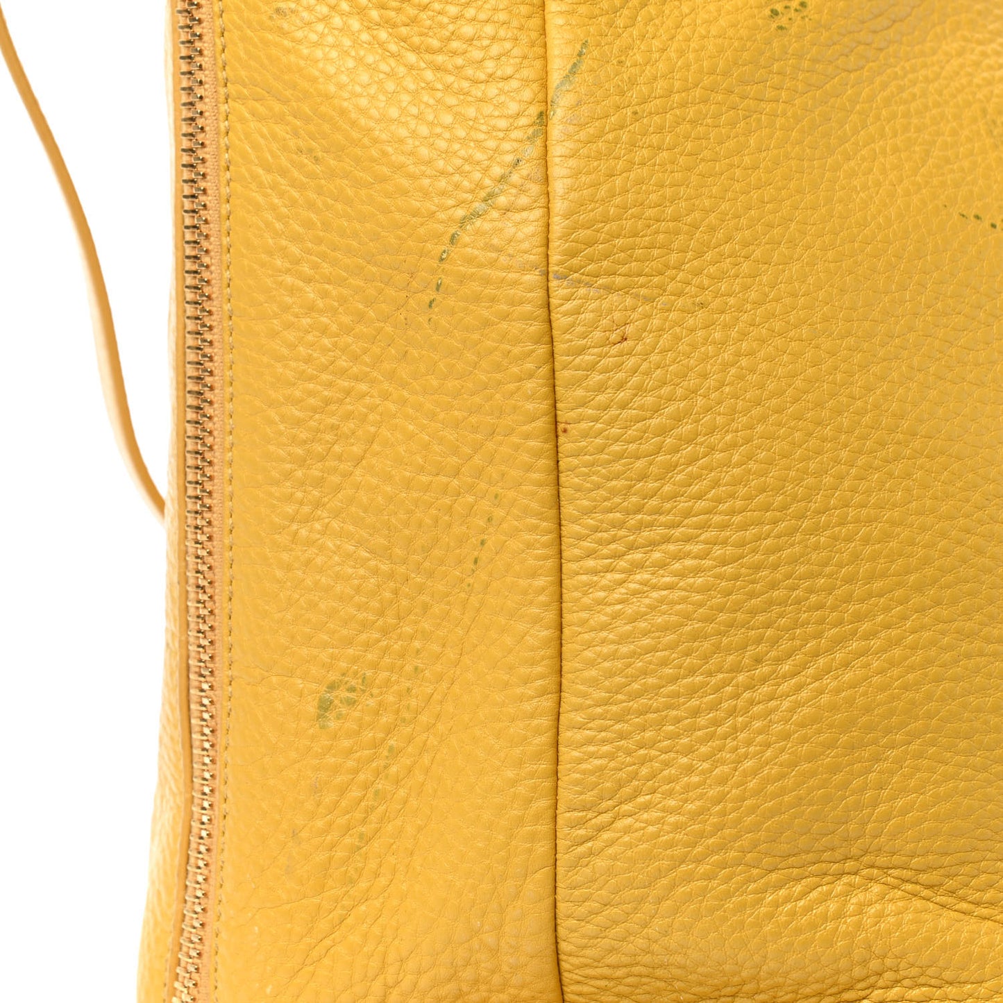 Vitello Daino Side Zip Tote Mimosa
