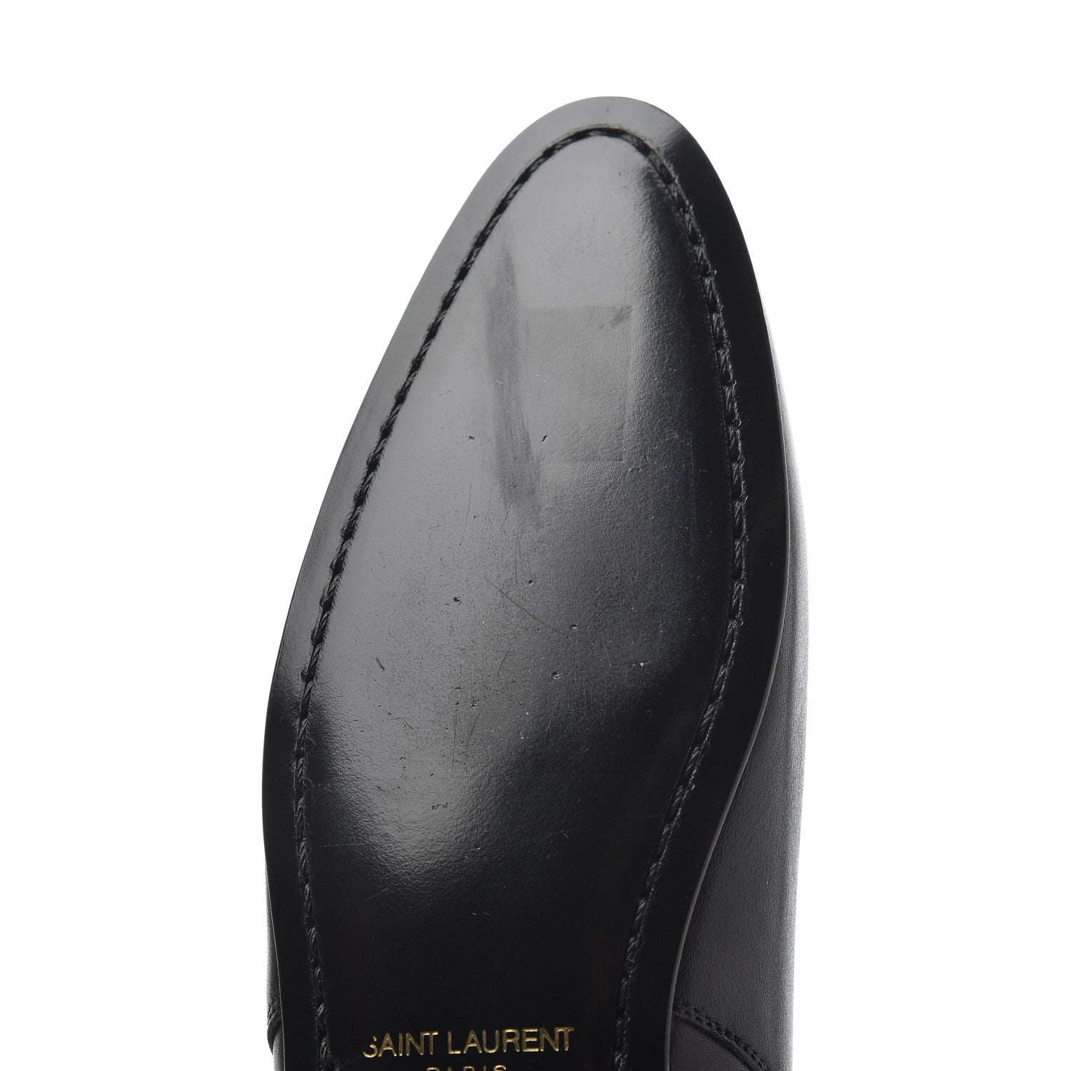 Saint Laurent Calfskin Women's London 20 Jodhpur Cropped Boots 36.5 Black 17 of 17