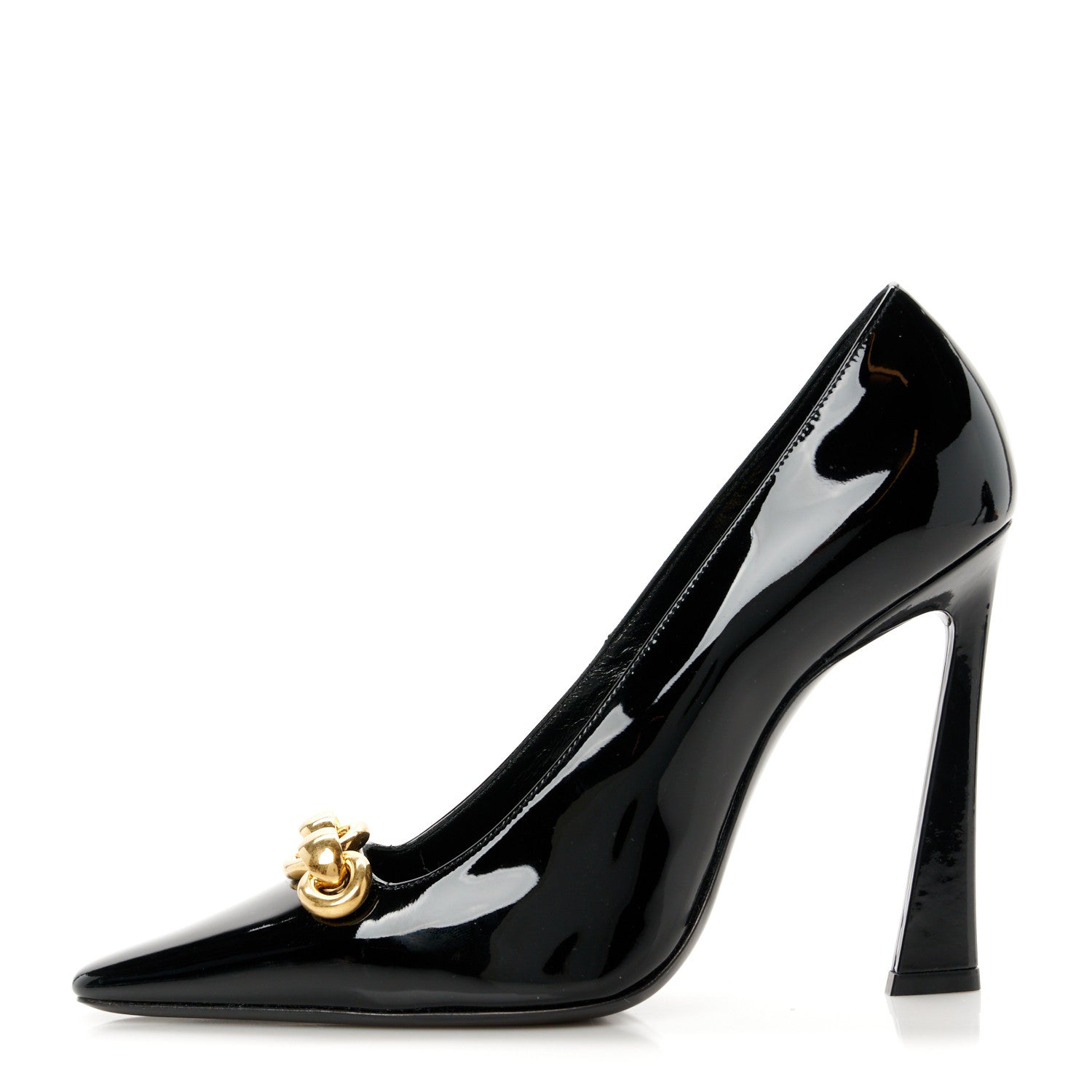 Saint Laurent Patent Silvana 110mm Pumps 37 Black 1 of 10