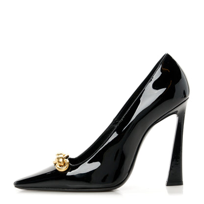 Saint Laurent Patent Silvana 110mm Pumps 37 Black 1 of 10