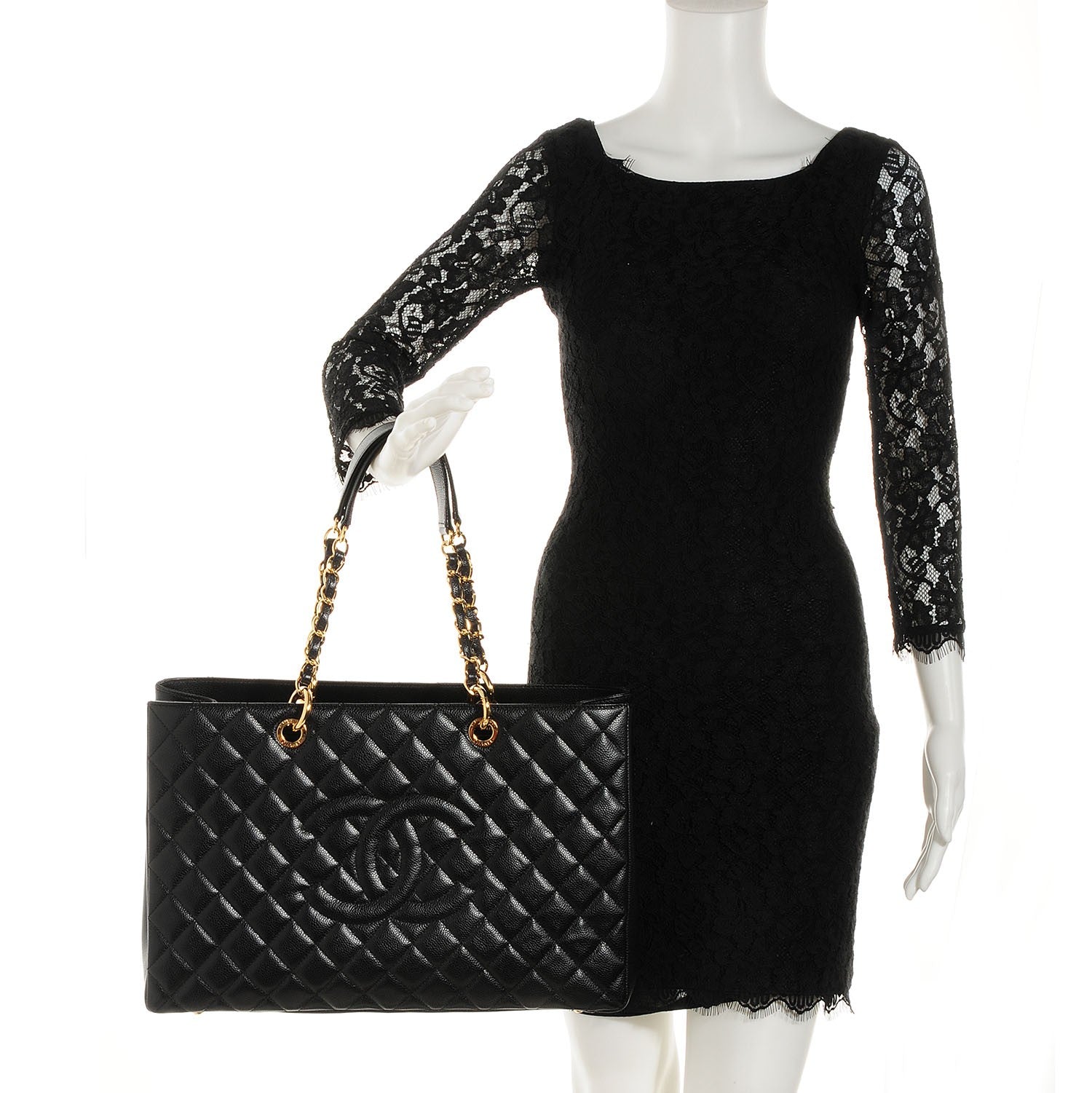 Chanel Caviar XL Grand Shopping Tote GST Black 2 of 7