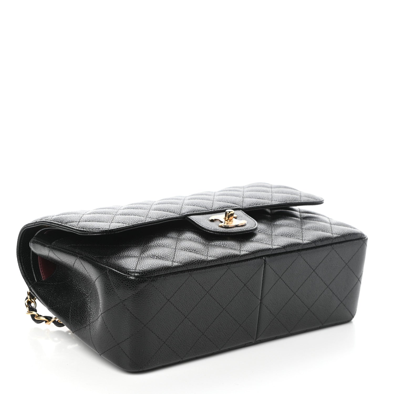 Chanel Caviar Quilted Jumbo Double Flap Black 4 of 10