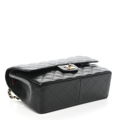 Chanel Caviar Quilted Jumbo Double Flap Black 4 of 10