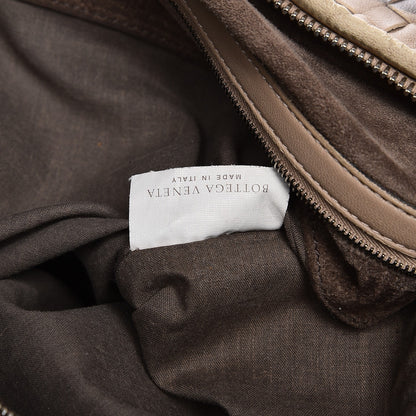 Bottega Veneta Nappa Snakeskin Intrecciato Maxi Veneta Tiger Print Hobo Maple 7 of 14
