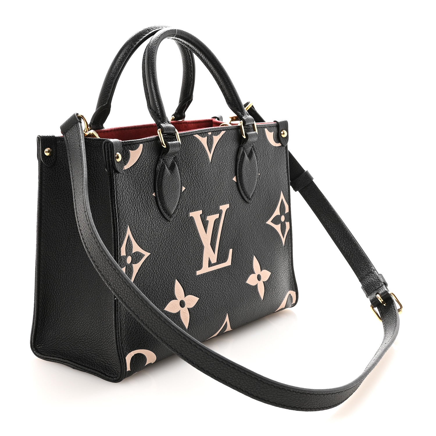 Louis Vuitton Empreinte Monogram Giant Onthego PM Black Beige 3 of 9
