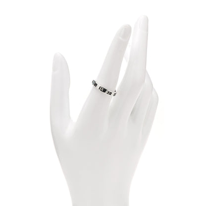 Tiffany Sterling Silver Narrow Atlas Pierced Ring 56 7.5 2 of 5