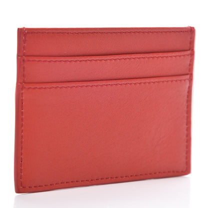 Christian Dior Calfskin Card Holder Rouge Blanc 3 of 9