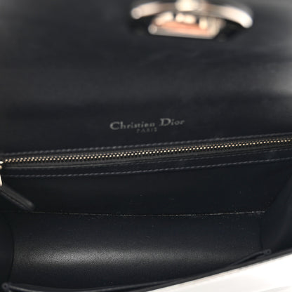 Christian Dior Metallic Patent Micro-Cannage Small Diorama Flap Bag Silver 6 of 10