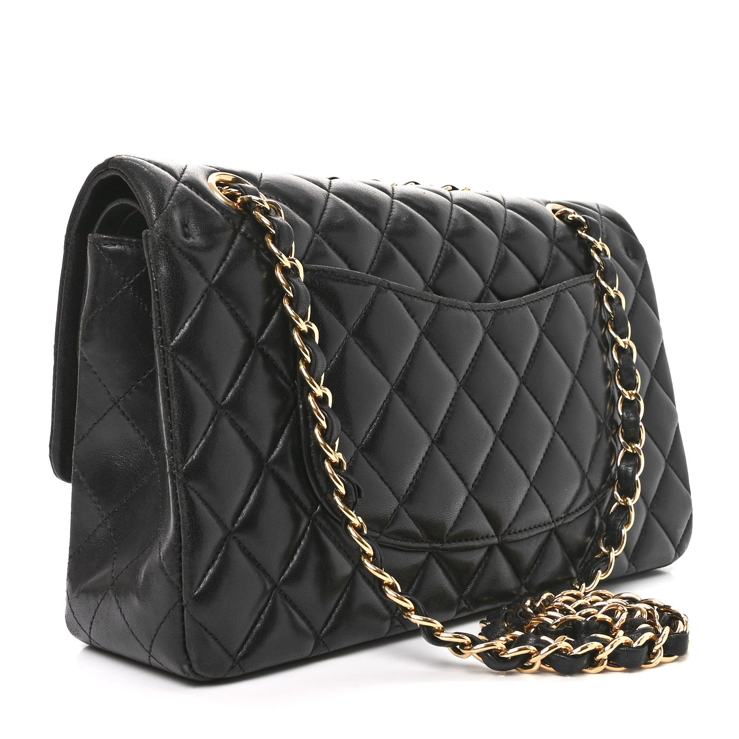 Chanel Lambskin Quilted Medium Double Flap Black 3 of 11