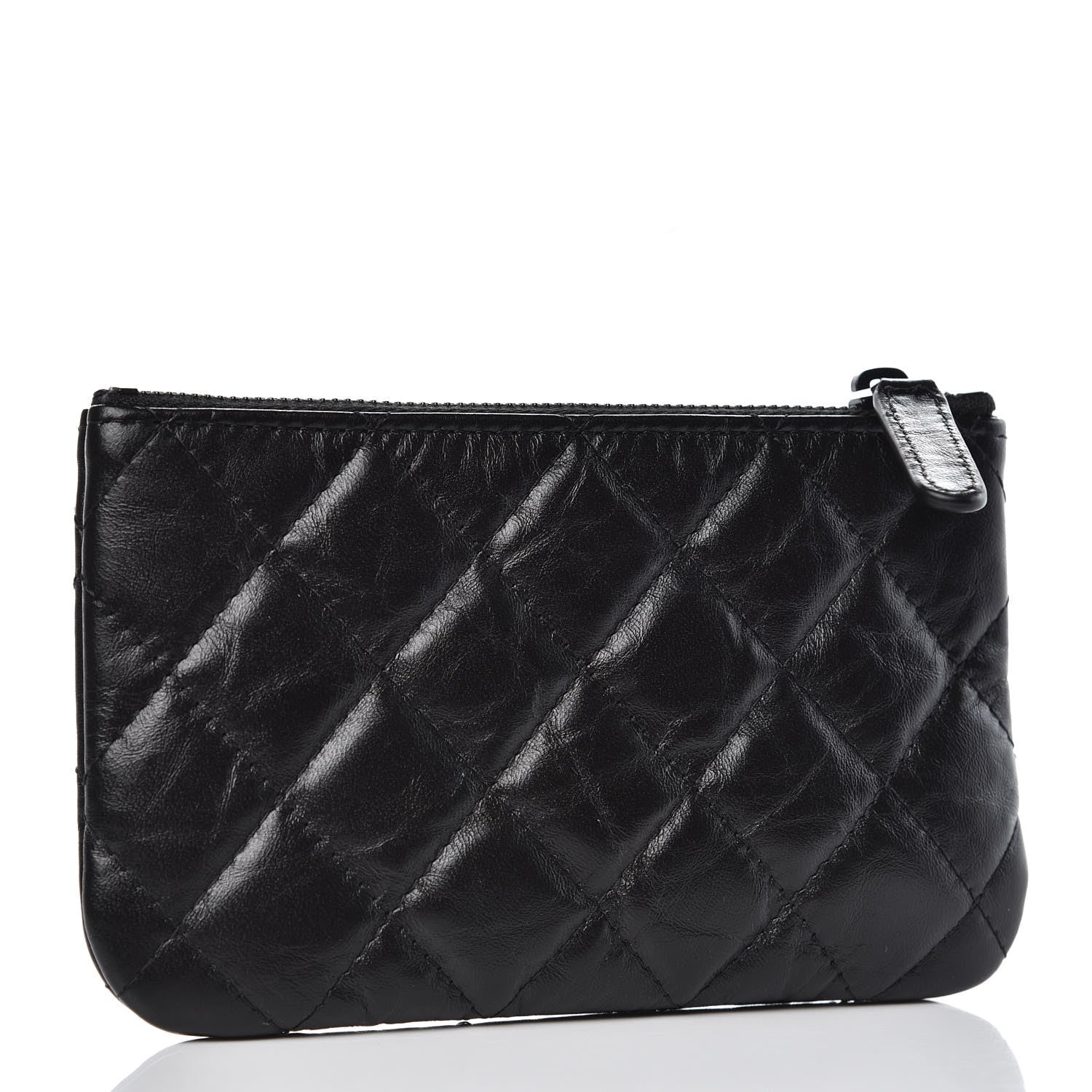 Chanel Aged Calfskin Quilted Small Reissue Cosmetic Case So Black 3 of 8