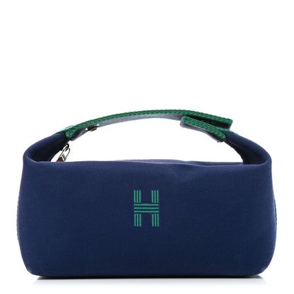 Hermes Canvas Small Bride-A-Brac Pouch Marine 1 of 10