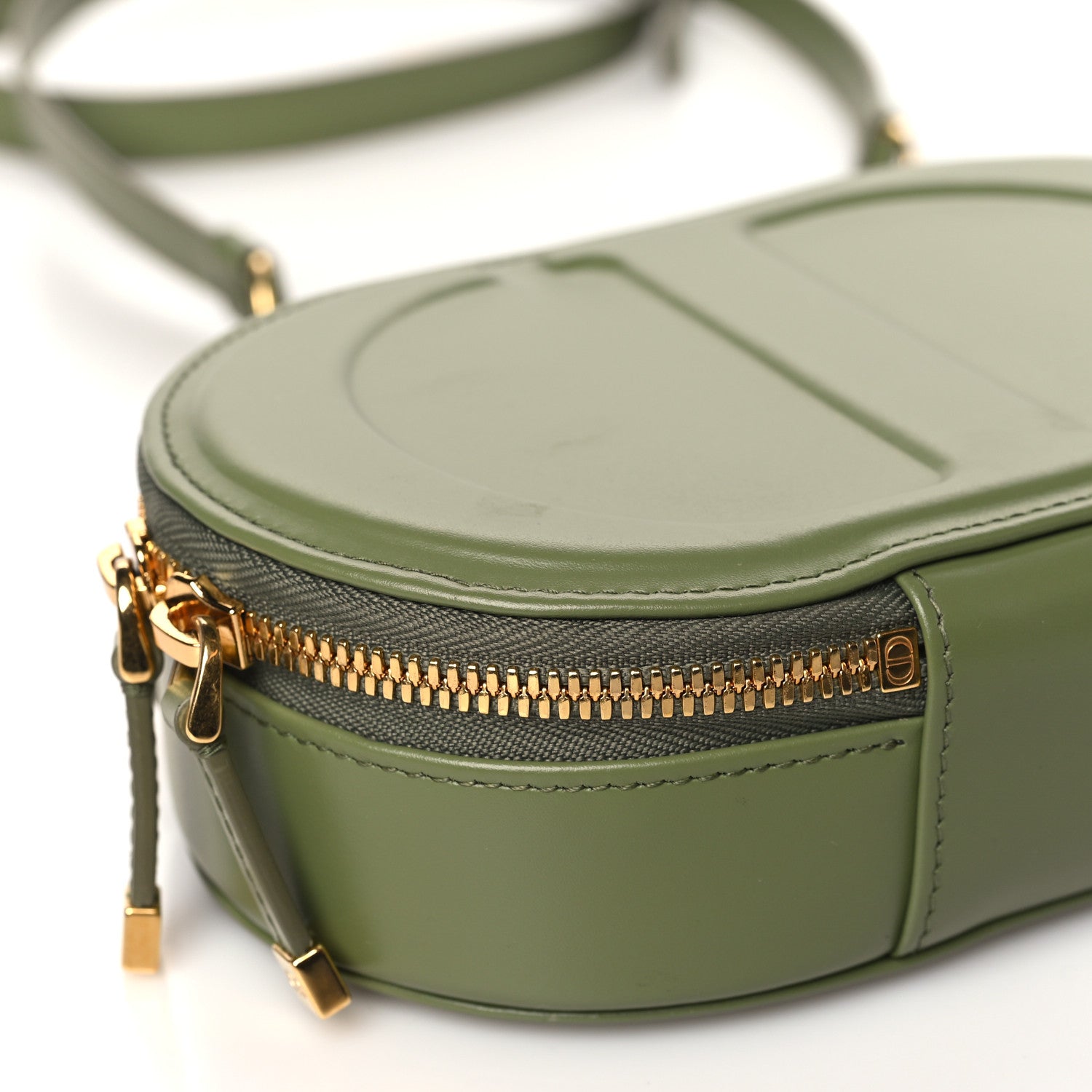 Christian Dior Calfskin CD Signature Oval Crossbody Camera Bag Green 10 of 11
