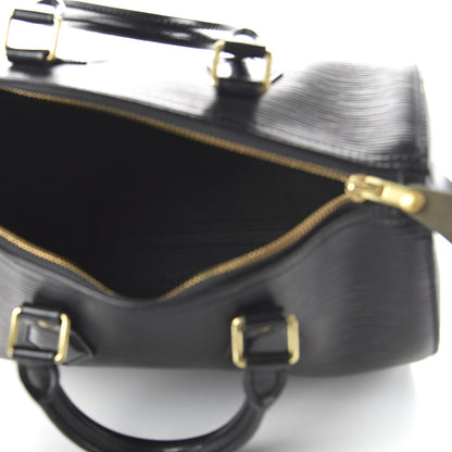 Louis Vuitton Epi Speedy 25 Black 5 of 10