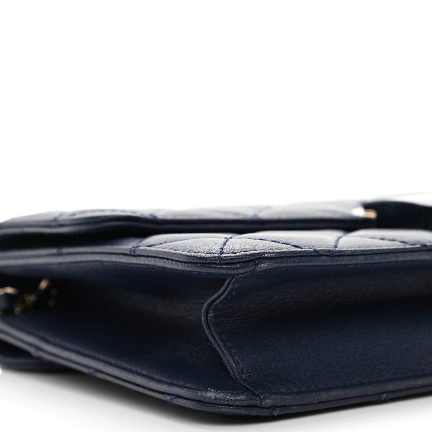Chanel Sheepskin Quilted Small Beauty Lock Flap Navy 9 of 10