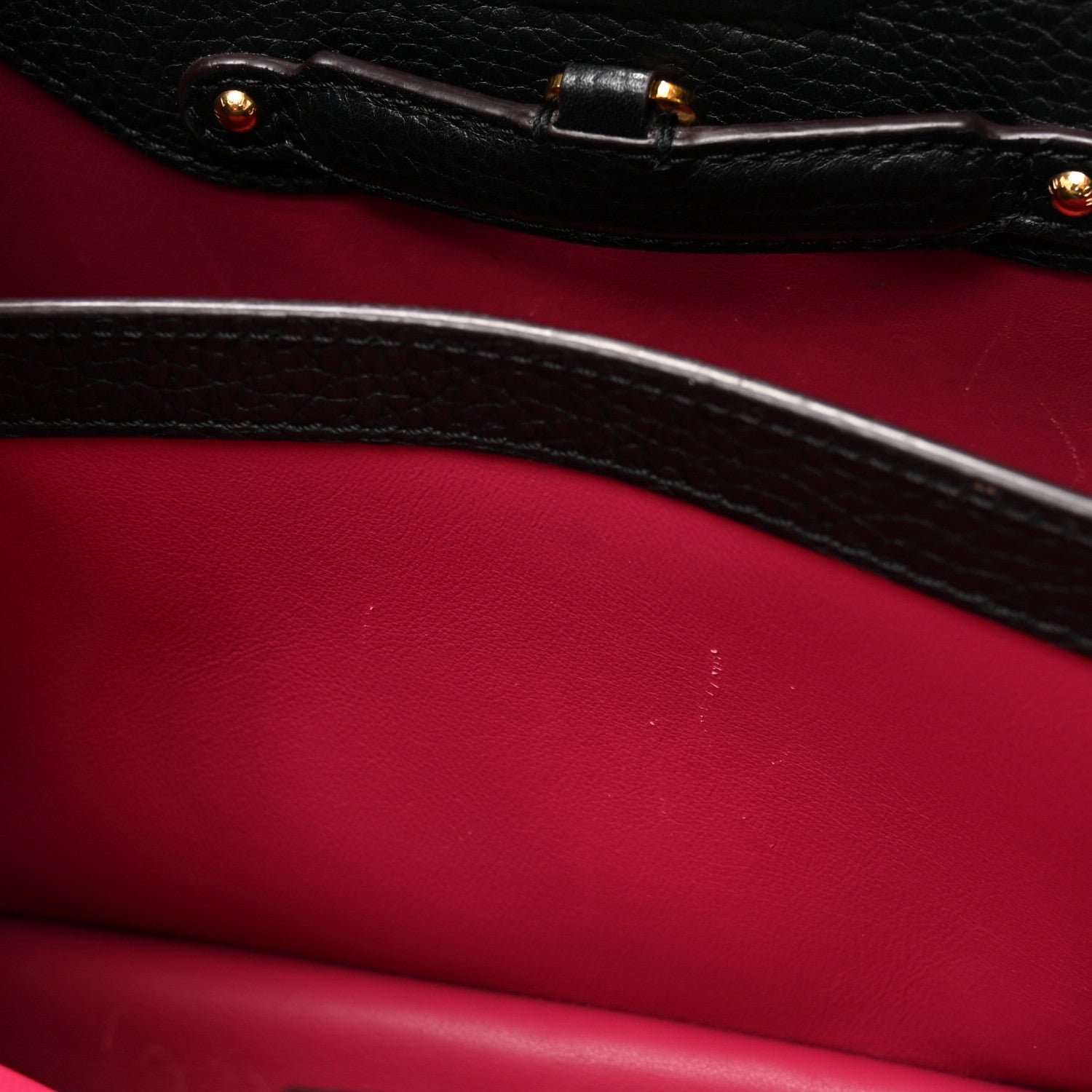 Louis Vuitton Taurillon Capucines BB Black 12 of 19