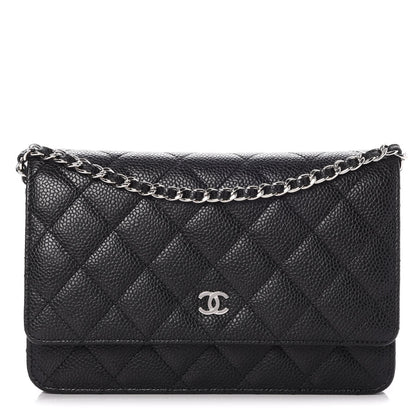 Chanel Caviar Quilted Wallet On Chain WOC Black 1 of 8