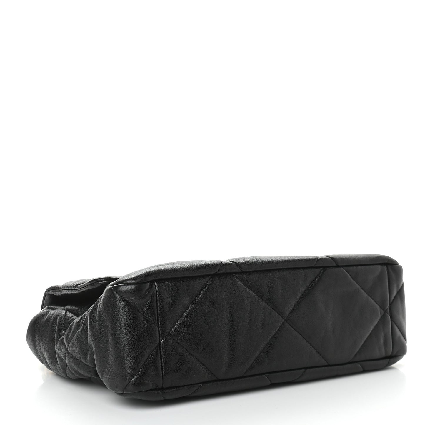 Goatskin Quilted Large Chanel 19 Flap Black