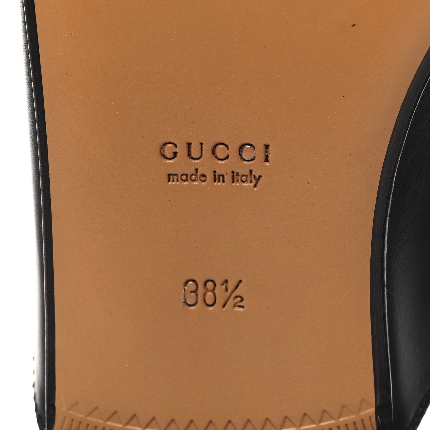 Gucci Calfskin Womens Princetown Slippers 38.5 Black 7 of 9