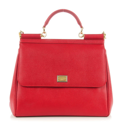 Dolce & Gabbana Dauphine Large Miss Sicily Satchel Red 1 of 6