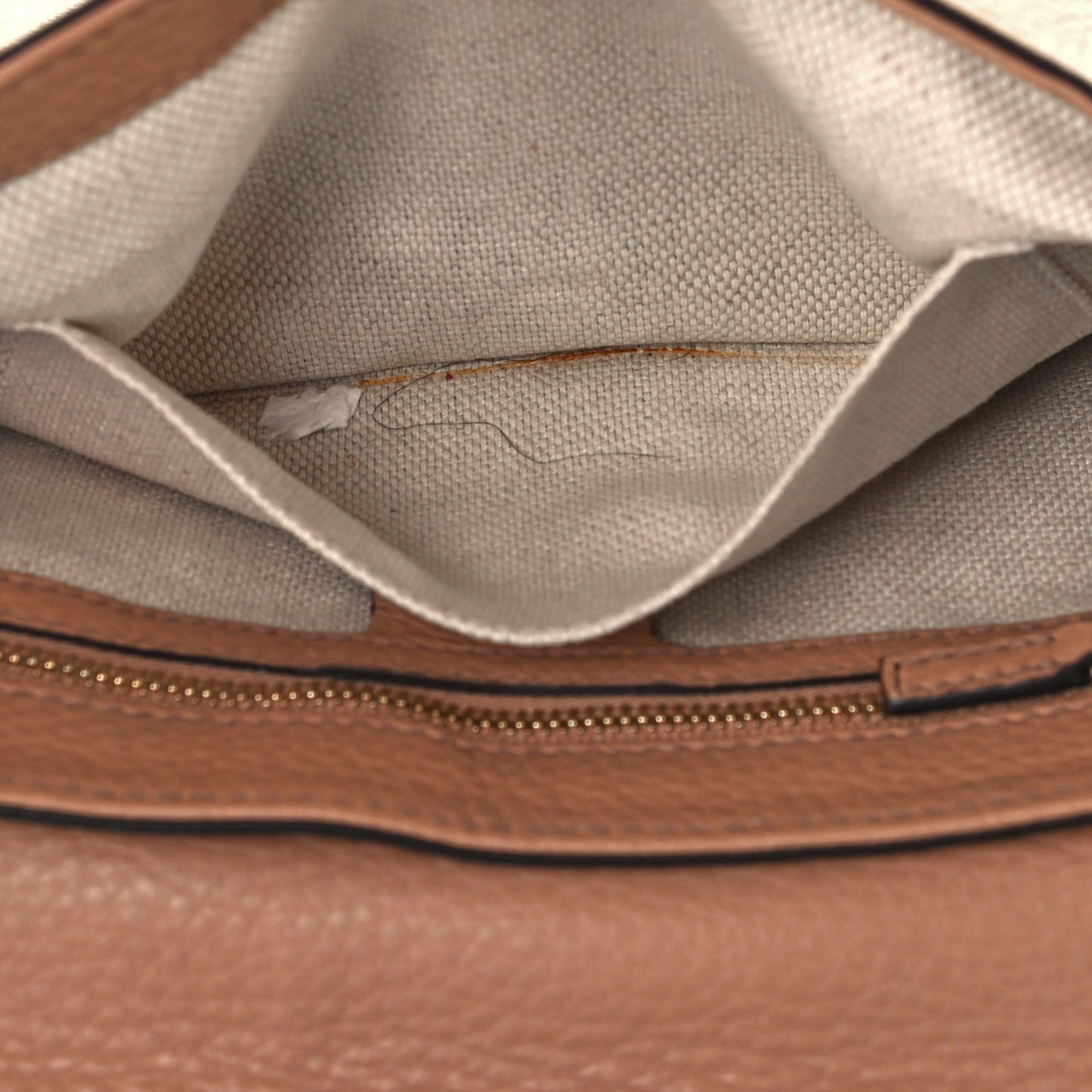 Pebbled Calfskin Medium Soho Flap Crossbody Camelia