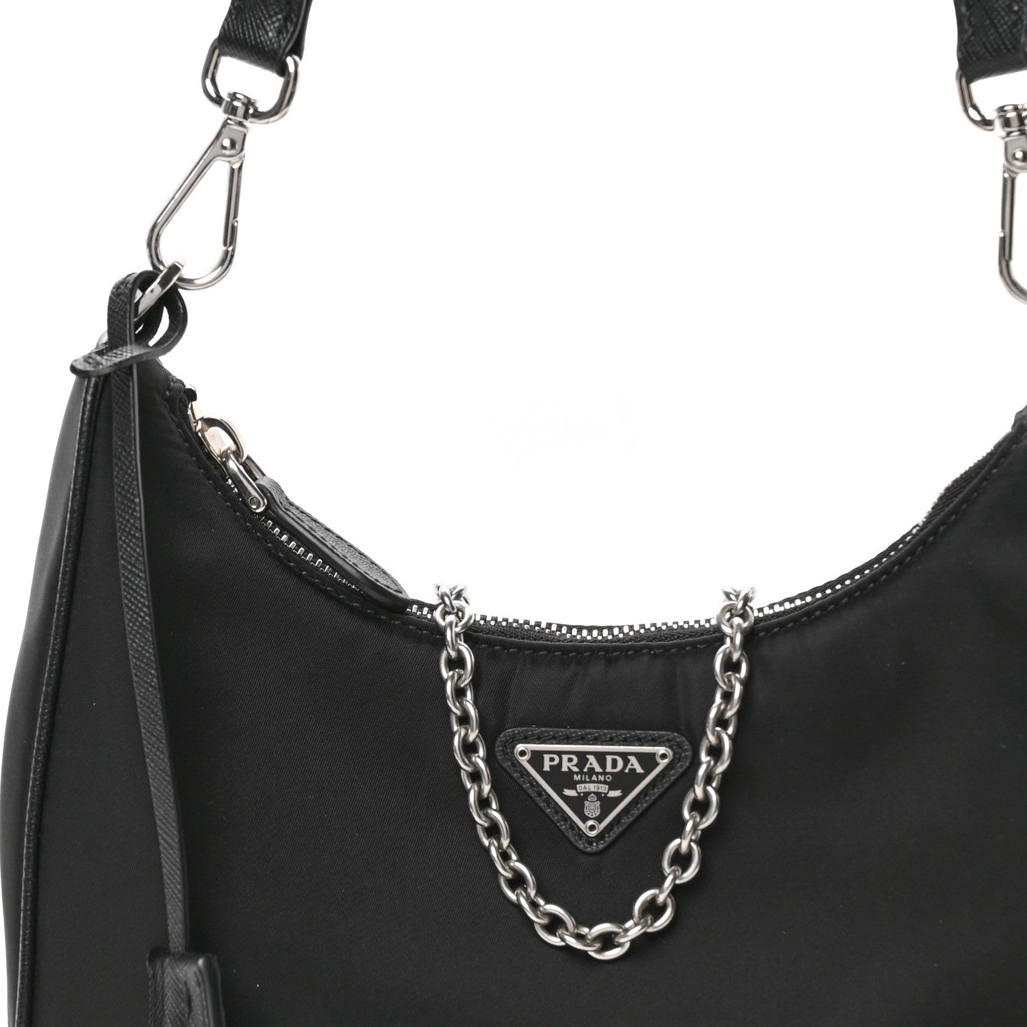 Prada Nylon Re-Edition 2005 Shoulder Bag Black 9 of 11