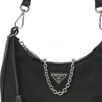 Prada Nylon Re-Edition 2005 Shoulder Bag Black 9 of 11