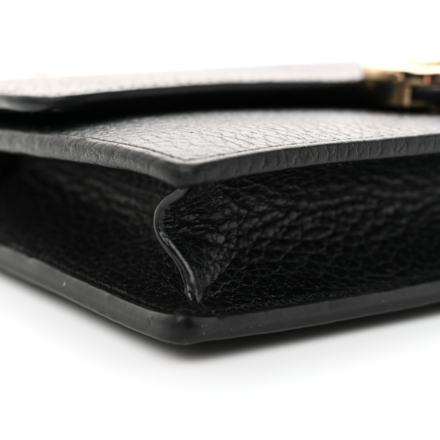 Gucci Dollar Calfskin Interlocking G Chain Wallet Black 8 of 10
